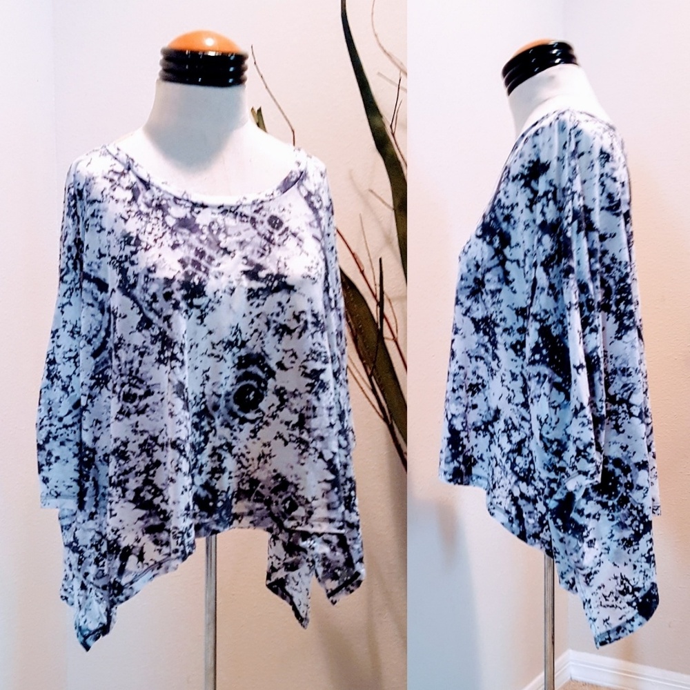 Comfy Boho Tie-dye Print Jersey Knit Top 💕